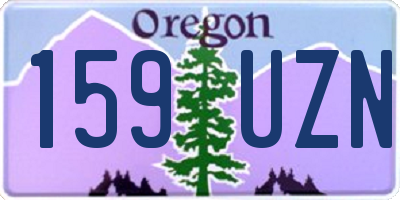 OR license plate 159UZN