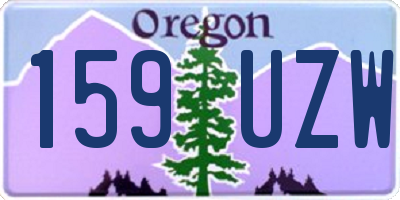 OR license plate 159UZW