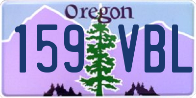 OR license plate 159VBL