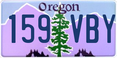 OR license plate 159VBY