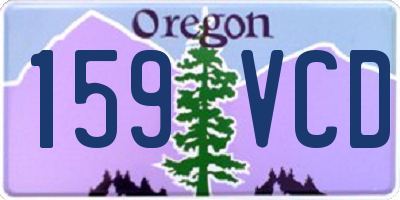 OR license plate 159VCD