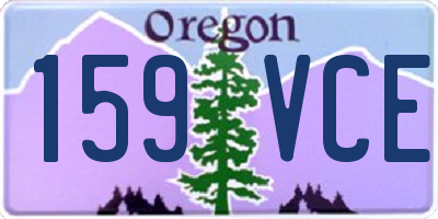 OR license plate 159VCE