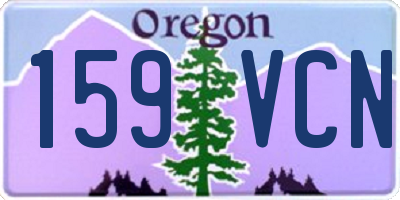 OR license plate 159VCN