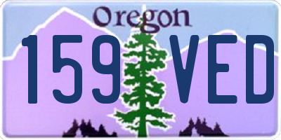 OR license plate 159VED