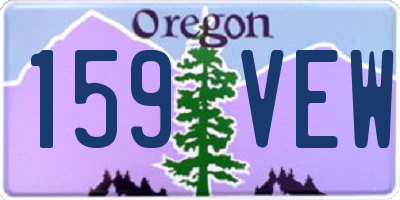 OR license plate 159VEW