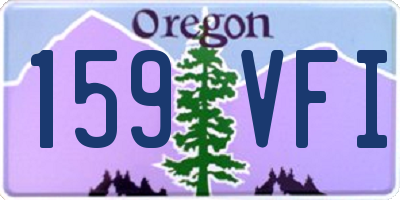 OR license plate 159VFI