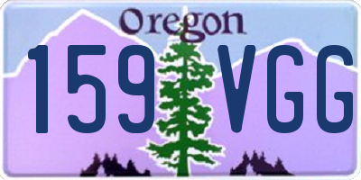 OR license plate 159VGG