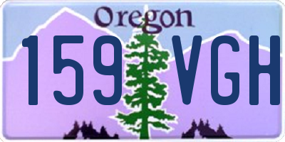 OR license plate 159VGH