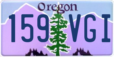 OR license plate 159VGI