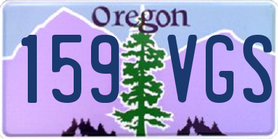 OR license plate 159VGS