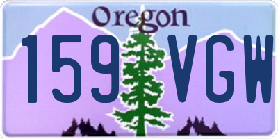 OR license plate 159VGW