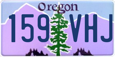 OR license plate 159VHJ