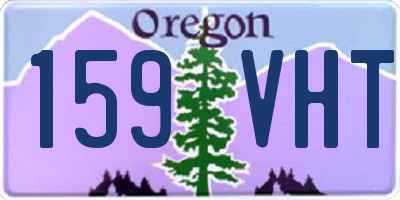 OR license plate 159VHT