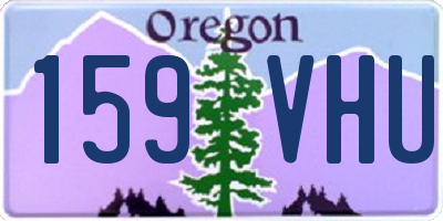 OR license plate 159VHU