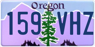 OR license plate 159VHZ