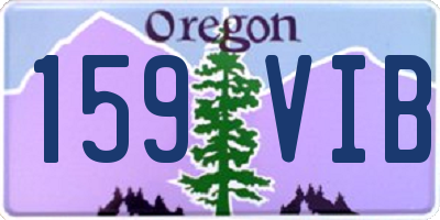 OR license plate 159VIB