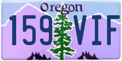 OR license plate 159VIF