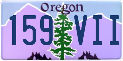 OR license plate 159VII