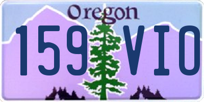 OR license plate 159VIO