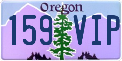 OR license plate 159VIP