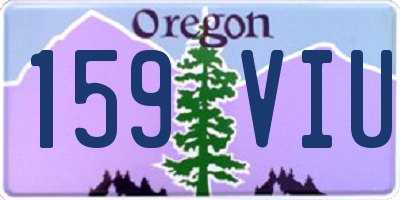 OR license plate 159VIU