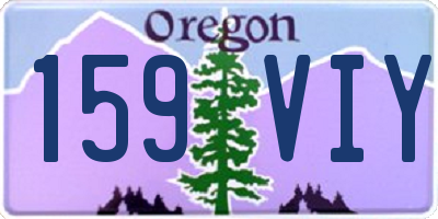 OR license plate 159VIY
