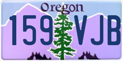 OR license plate 159VJB