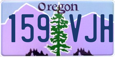 OR license plate 159VJH