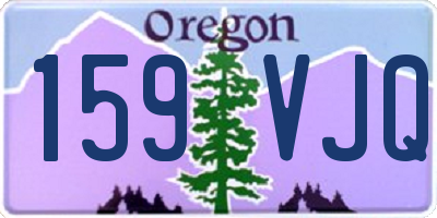 OR license plate 159VJQ