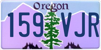 OR license plate 159VJR