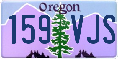 OR license plate 159VJS