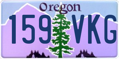 OR license plate 159VKG