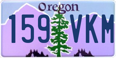 OR license plate 159VKM