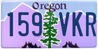 OR license plate 159VKR