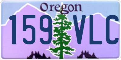 OR license plate 159VLC