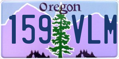 OR license plate 159VLM