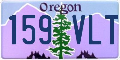 OR license plate 159VLT