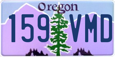 OR license plate 159VMD
