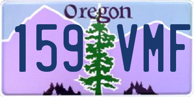 OR license plate 159VMF