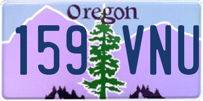 OR license plate 159VNU
