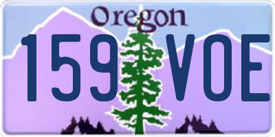 OR license plate 159VOE