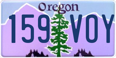 OR license plate 159VOY