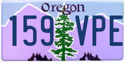 OR license plate 159VPE