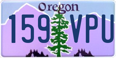 OR license plate 159VPU