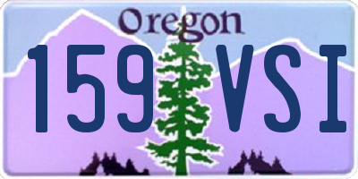 OR license plate 159VSI