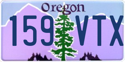OR license plate 159VTX
