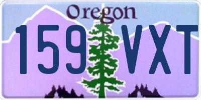 OR license plate 159VXT