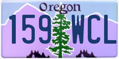 OR license plate 159WCL