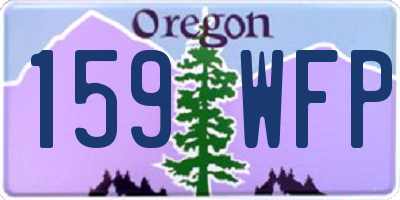 OR license plate 159WFP