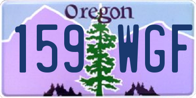 OR license plate 159WGF
